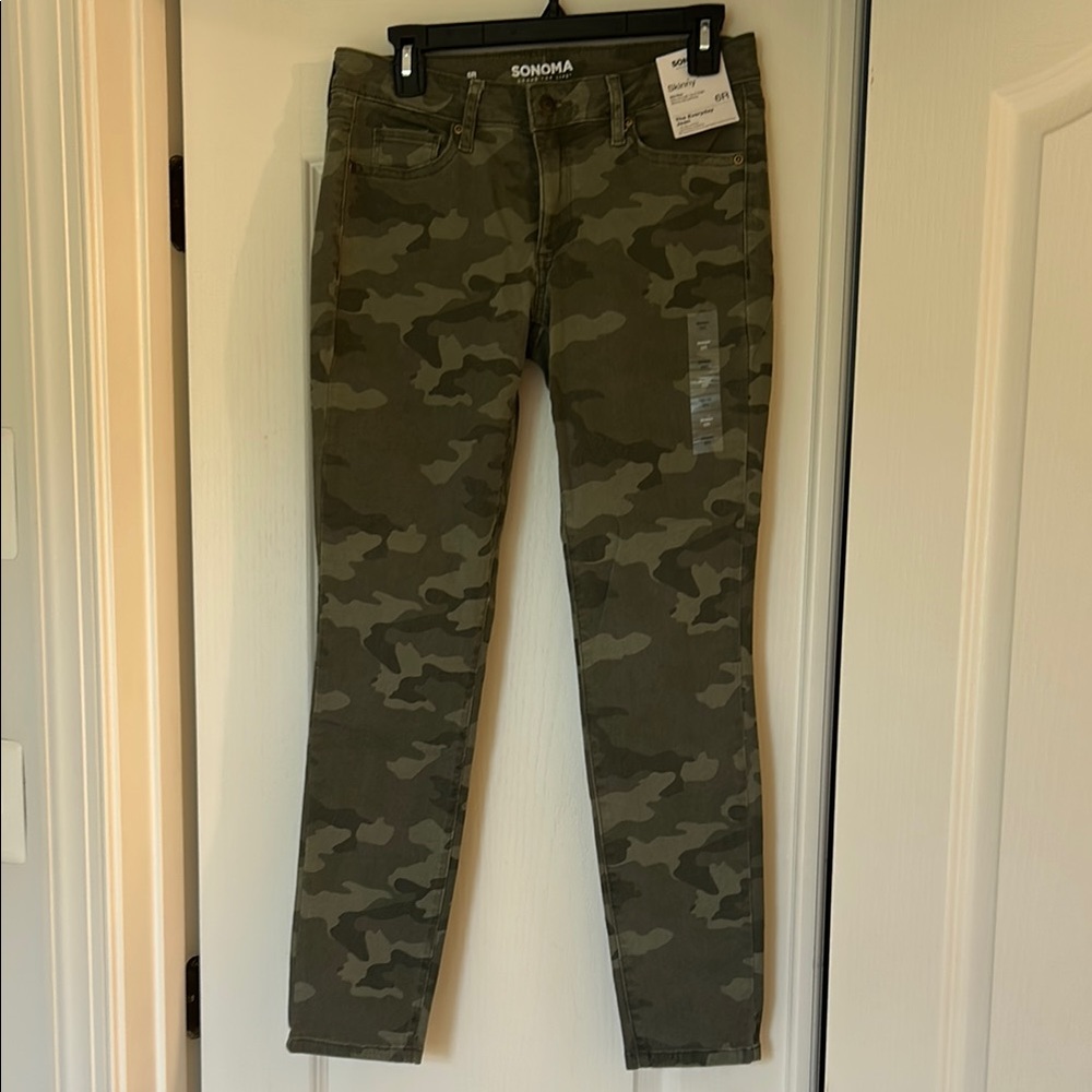 Sonoma Olive Camouflage Jeans